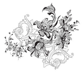 lace ornate frame. vector illustration