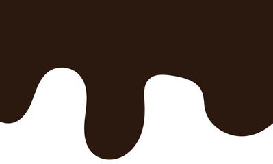 Chocolate drops background. Vector illustration.	