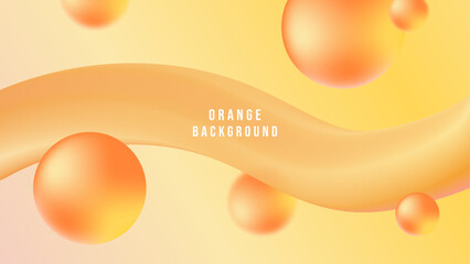 Orange Neon Colorful Abstract Background