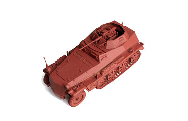Scale model of old vehicle