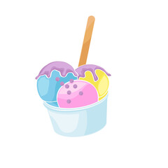 ice cream in a cup