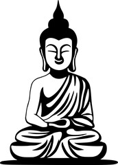 Elegant Buddha symbol