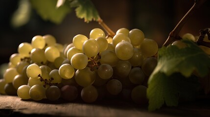 White Grapes - Generative ai