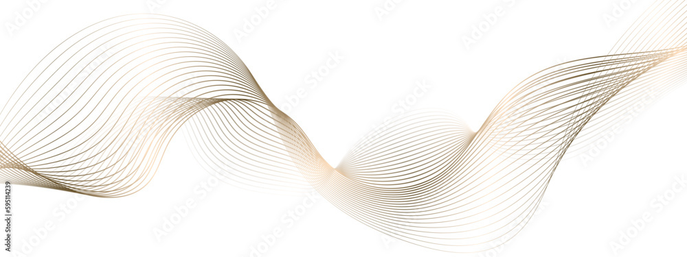 Poster abstract colorful curved lines on white paper background. abstract wave line for banner, template, w