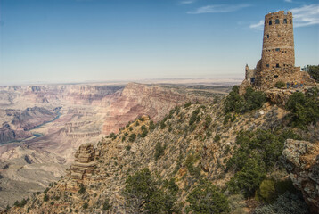 Desert View Watchtower in Grand Canyon National Park