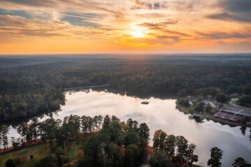 Rock Eagle Lake, Putnam County, Georgia, USA