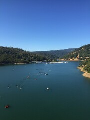 Fototapeta premium Swimming Sonoma Lake California