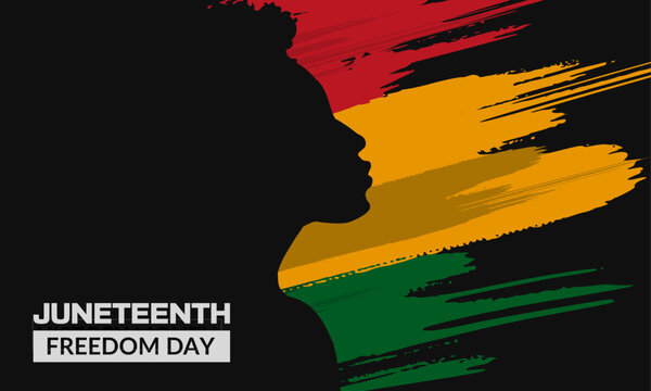 Juneteenth banner.  Freedom day. Juneteenth Independence Day. 