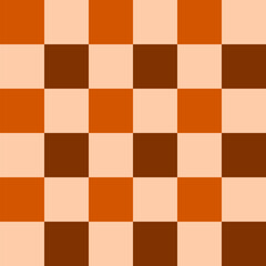 Seamless vector graphic in shades of brown in the form of a chess board