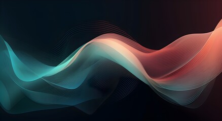Captivating curved lines background for a mesmerizing visual experience - obrazy, fototapety, plakaty