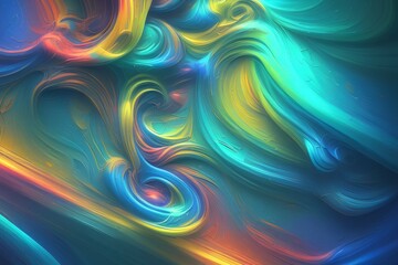 Liquid colored background. abstract shapes - generative ai
