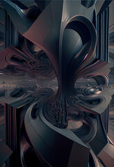 abstract, geometry, lines, drawing, abstract 3d design, distorion shapes, geometry distorion, AI generated