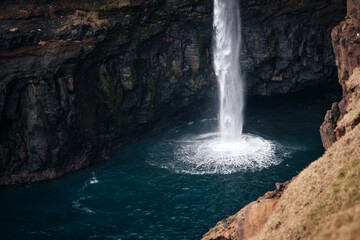 Waterfall in the Faroe Islands