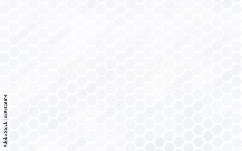 Poster light gray hexagon grid pattern on white. technology, connection and data concept. high resolution f
