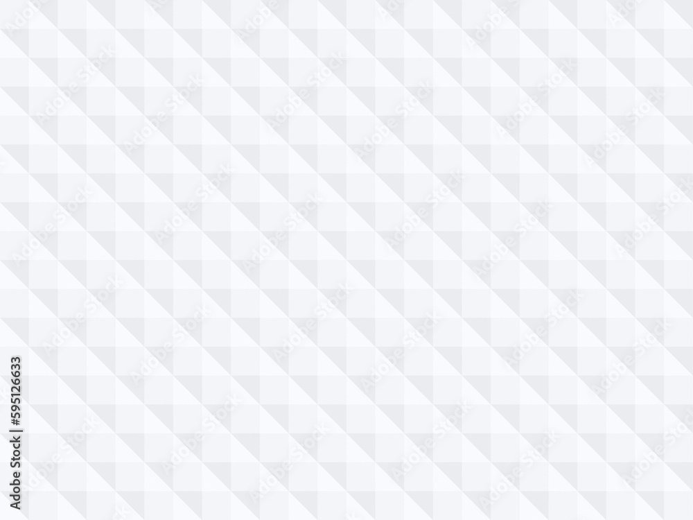 Poster Seamless pattern of light gray and white triangles and squares. Abstract high resolution full frame geometric background. Copy space.