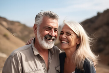 Obraz premium Nature's Romance: Love Stories in the Great Outdoors AI Generated