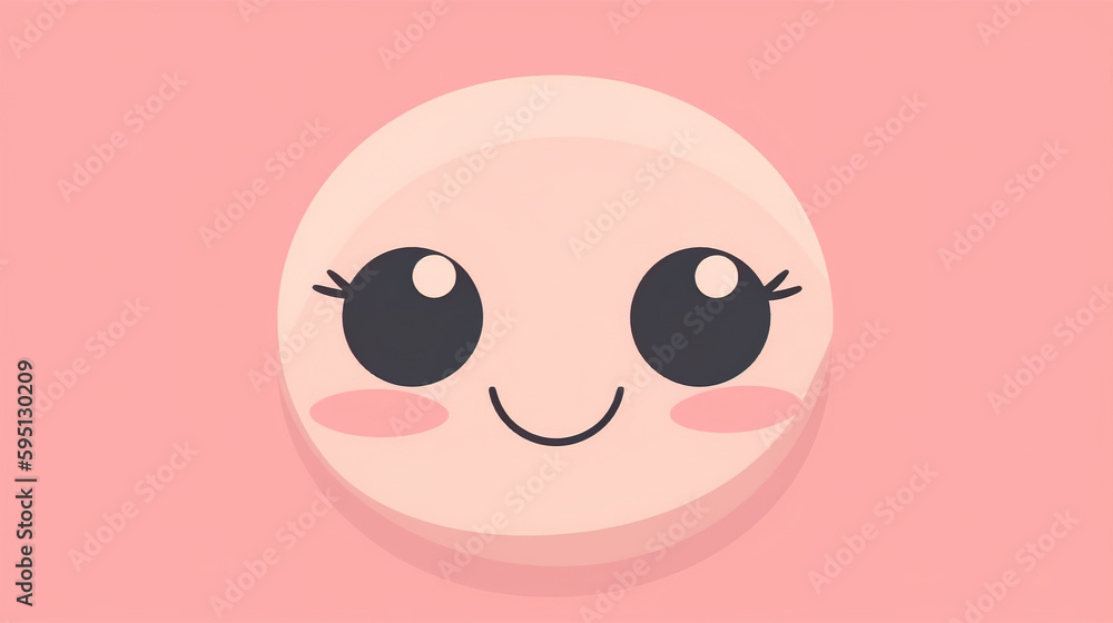Aufkleber an egg with a face drawn on it. ai generative image