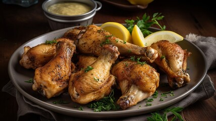 Freshly Cooked Lemon Pepper Chicken Wings