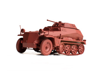 Scale model of old vehicle