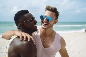 Obraz premium Männerfreundschaft KI