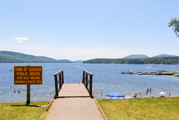 Summertime at Schroon Lake Town Beach, NY