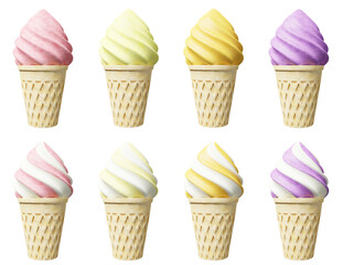 ソフトクリームの素材２