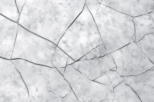 cracked white marble surface. Generative AI