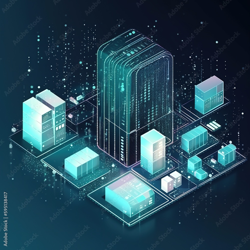 Poster the concept of big data connectivity technologies. generative ai