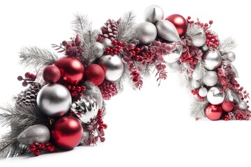 Naklejka na ściany i meble Christmas Decoration Design, Generative AI