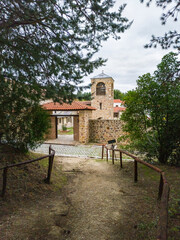 Obraz premium Monastery of Panagia Portaitisa (Gate Guardian Virgin Mary) in Kornofolia Soufli Evros region Greece, 30-10-2021 editorial use