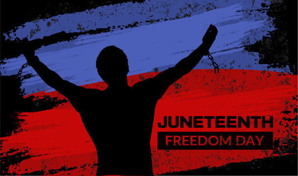 uneteenth banner. Freedom day - Powered by Adobe