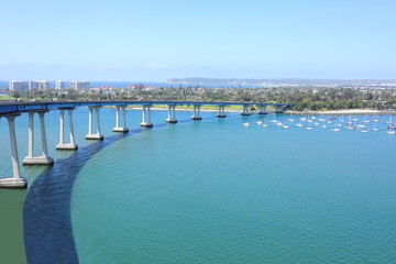 Fototapeta na wymiar Coronado Bridge in San Diego, California