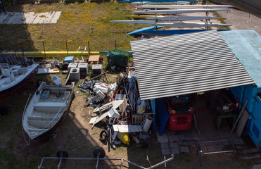 boats in the harbor