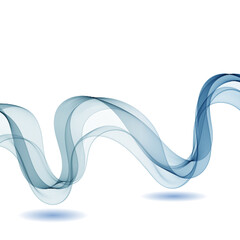 Blue abstract vector wave. Design element. Presentation template. eps 10