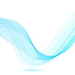 Abstract blue wave. Design element. eps 10
