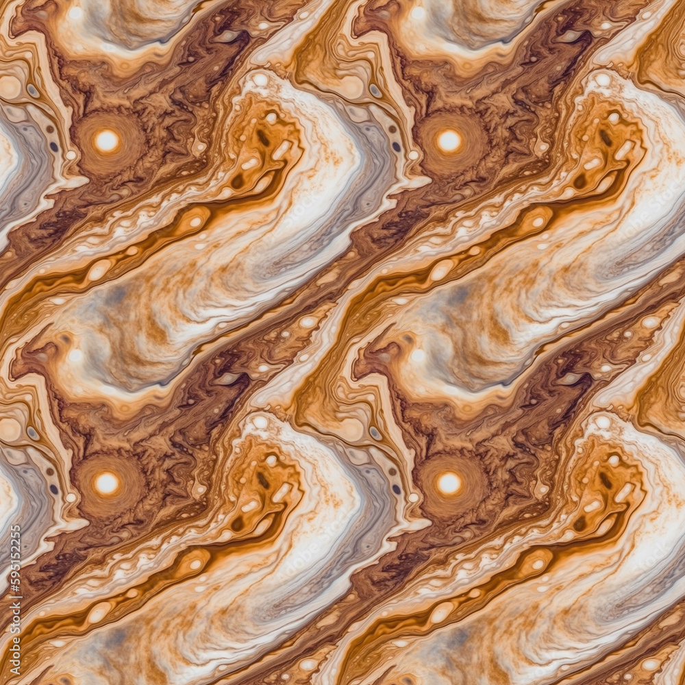 Aufkleber jupiter atmosphere background with slow colorful blending flow mixing together. ai generative illust