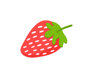 Drawing of a pink strawberry