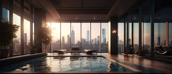 Luxury New York Penthouse with pool