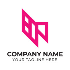 Professional creative modern minimalist abstract monogram logo design template for your business