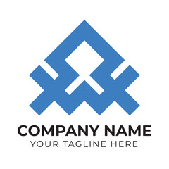 Professional creative modern abstract monogram XWX letter business logo design template