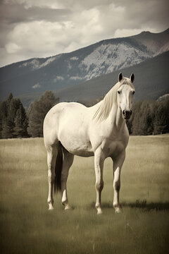 Beautiful Horse Vintage style Montana 