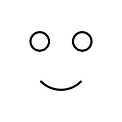 Happy vector icon, smile symbol. Modern, simple flat vector illustration on white background..eps