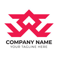 Obraz premium Professional creative modern abstract monogram W letter business logo design template