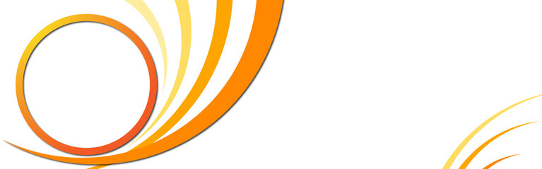 Obraz premium Orange banner template for web cover or to showcase various topics.