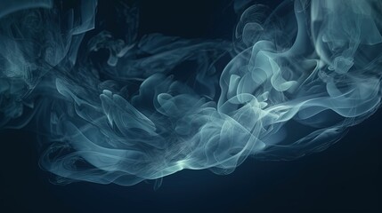 wavy smoke background, digital art illustration, Generative AI