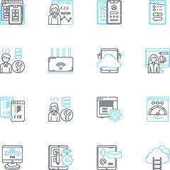 Character enhancement linear icons set. Resilience, Empathy, Integrity, Compassion, Perseverance, Gratitude, Courage line vector and concept signs. Humility,Self-awareness,Discipline outline