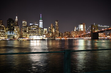 Obraz premium brooklyn bridge night