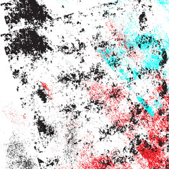 Abstract grunge photocopy texture background, Color double exposure, RGB Glitch