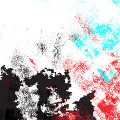 Abstract grunge photocopy texture background, Color double exposure, RGB Glitch