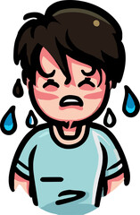 Sweaty people png graphic clipart design